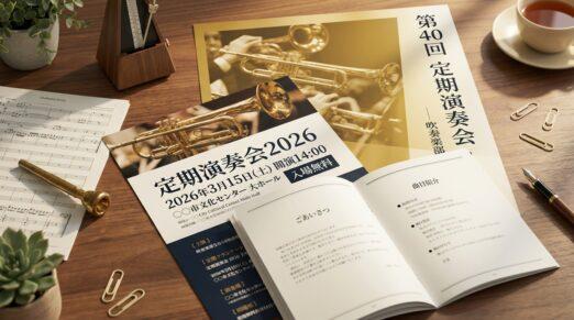 吹奏楽部の定期演奏会づくり