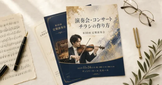演奏会・コンサートチラシの作り方