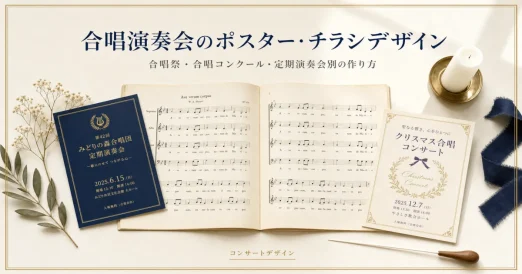 合唱演奏会のポスター・チラシデザイン